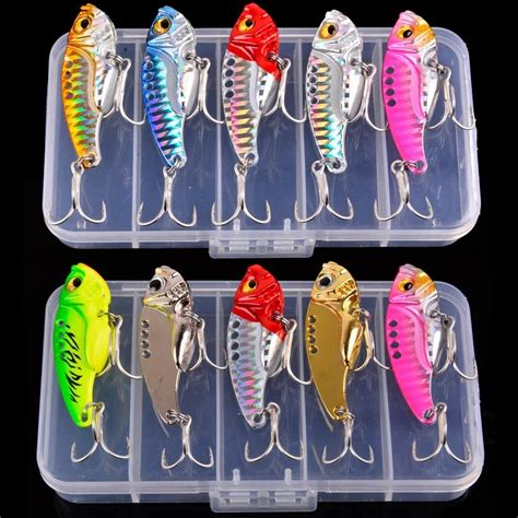 Aorace 5pcs/box Metal VIB 3/7/10/15/20g Fishing Lure 